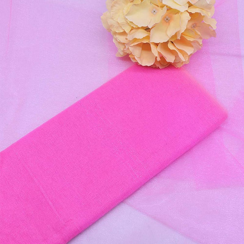 Anteer Crystal Organza Tulle Sheer Fabric Backdrop Curtains for Wedding Baby Shower Birthday Party Event Decor, 19â€ by 30 Yard (Pink) - Image 2